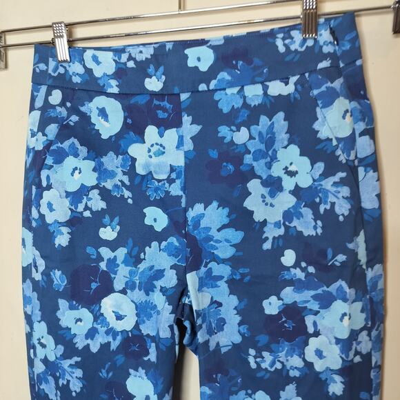J. Crew Remi Ankle Pants 8 Tall Floral Office Work - Picture 6 of 8